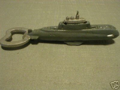 CAST IRON SUBMARINE BOTTLE OPENER