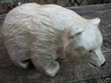ANTIQUE WHITE POLAR BEAR CAST IRON COLLECTIBLE