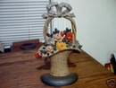 FLOWER DOORSTOP CAST IRON MARKED HUBLEY