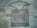HOT BATHS SIGN CAST IRON SIGNS IOWA COLLECTORS ITEM NR