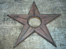 LARGE CAST IRON STAR IOWA COLLECTORS ITEM NR