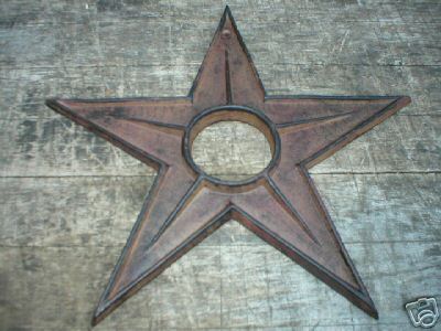 LARGE CAST IRON STAR IOWA COLLECTORS ITEM NR