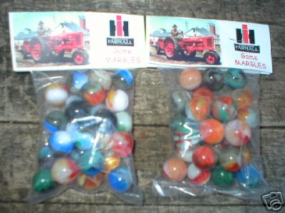 FARMALL TRACTOR BAGS OF MARBLES COLLECTORS MARBLE NR
