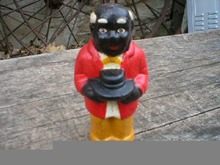 CAST IRON MOSES BANK COLLECTIBLE STILL BANKS NR