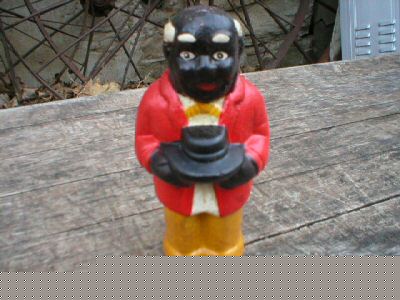 CAST IRON MOSES BANK COLLECTIBLE STILL BANKS NR