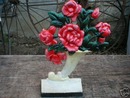 CAST IRON FLOWER DOORSTOP IOWA COLLECTORS ITEM NR