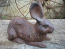CAST IRON RUSTIC RABBIT IOWA COLLECTORS ITEM NR