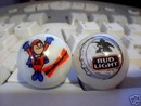 BUD MAN AND BUD LIGHT MARBLES