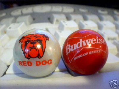 BUDWEISER - RED DOG MARBLES
