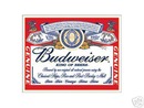BUDWEISER LABEL TIN SIGN METAL ADV SIGNS