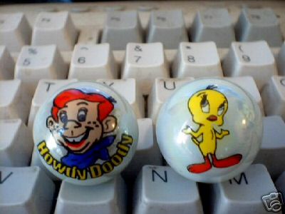TWEETY BIRD AND HOWDY DOODY MARBLES