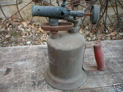 OLD BRASS BLOWTORCH IOWA COLLECTORS ITEM