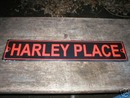 HARLEY PLACE ALUMINUM SIGN COLLECTIBLE METAL SIGNS