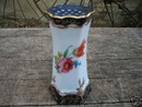 LIMOGES HATPIN HOLDER GLASS COLLECTORS ITEM NR