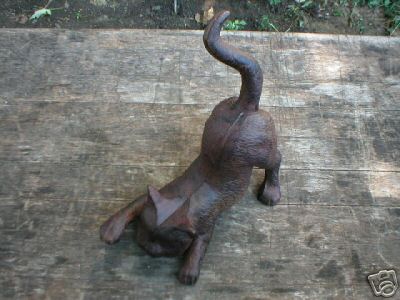 CAST IRON CAT - RUSTIC LOOK