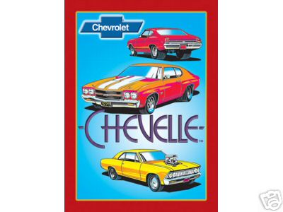 CHEVELLE RETRO TIN METAL SIGN