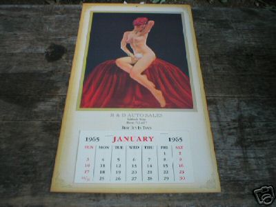 1965 CALENDAR R & D AUTO SALES