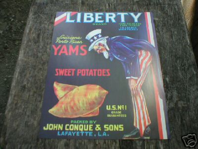 LIBERTY YAMS & SWEET POTATOES PRINT