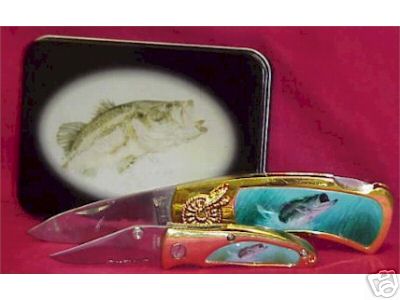 2 PIECE FISHERMAN POCKET KNIFE SET