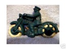 CAST IRON HD MOTORCYCLE WHITE RUBBER TIRES NR