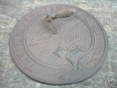 CAST IRON FROG SUNDIAL GARDEN OR DECK ACCENT NR