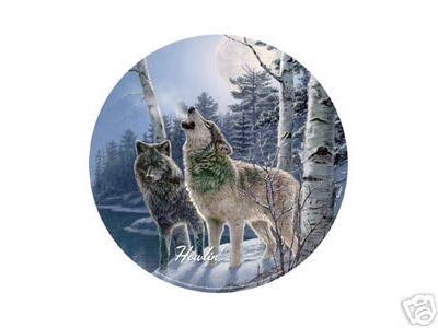 WOLVES TIN SIGN COLLECTIBLE METAL SIGNS