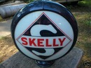 SKELLY GAS PUMP GLOBE OIL GASOLINE STATION SIGN