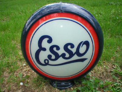 NEW ESSO GAS PUMP GLOBE OIL GASOLINE STATION COLLECTOR