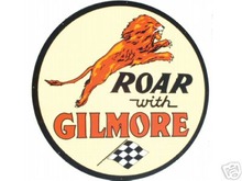 ROAR WITH GILMORE SIGN LARGE METAL SIGNS NIB
