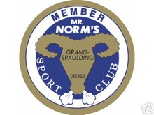 MR. NORM'S SPORT CLUB SIGN LARGE METAL SIGNS NIB