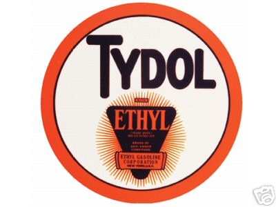 BAKED ENAMEL TYDOL ETHYL SIGN METAL ADV SIGNS