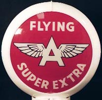 FLYING A SUPER EXTRA GASOLINE GAS PUMP GLOBE SIGN F