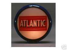 ATLANTIC GASOLINE GAS PUMP GLOBE SIGN