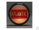 ATLANTIC GASOLINE GAS PUMP GLOBE SIGN