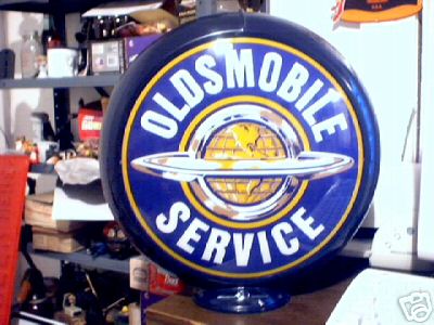 OLDSMOBILE SERVICE GAS GLOBE