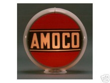 AMOCO GASOLINE GAS PUMP GLOBE SIGN