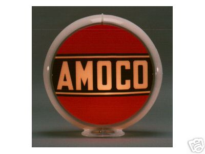 AMOCO GASOLINE GAS PUMP GLOBE SIGN