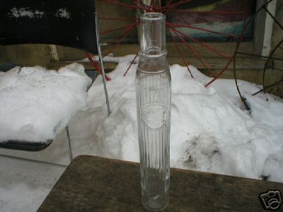 TIOLENE MOTOR OIL BOTTLE CLEAR GLASS