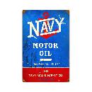 NAVY MOTOR OIL RETRO METAL SIGN