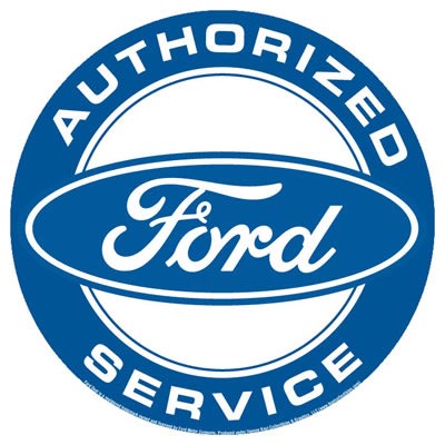 Ford Authorized Service Metal Sign