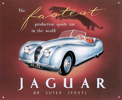 Jaguar XK Super Sports Metal Sign