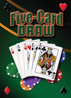 Five Card Draw Metal Sign