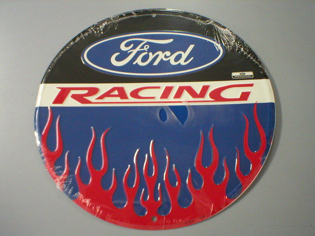 Round Ford Racing Sign