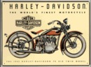 HARLEY DAVIDSON BIG TWIN MOTORCYCLE TWIN SIGN 1933