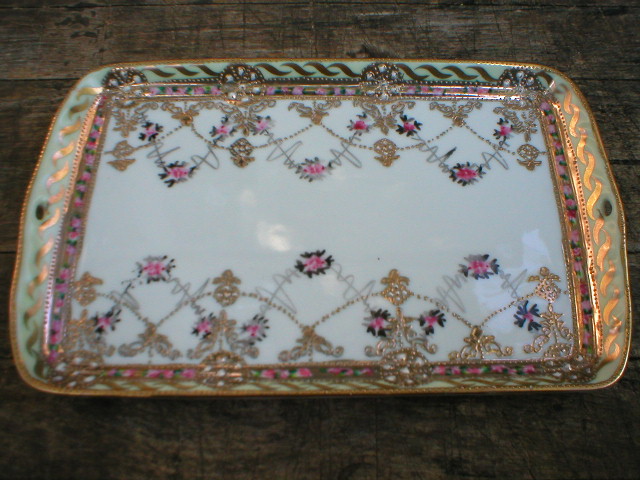 Porcelain Dresser Tray marked Nippon