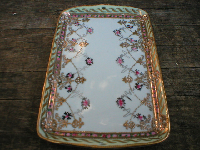 Porcelain Dresser Tray marked Nippon