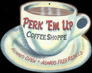 SMALL PERK EM UP COFFEE TIN SIGN METAL RETRO AD SIGNS C