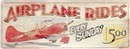 AIRPLANE RIDES TIN SIGN