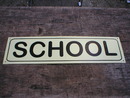 SCHOOL TIN SIGN METAL HOME CAFE BAR LOGO STREET SIGNS