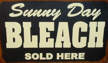 SUNNY DAY BLEACH TIN SIGN PIC METAL HOME CAFE SIGNS L
